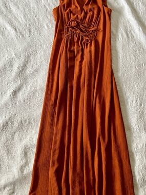 Calvin Klein Orange Sleeveless Dress